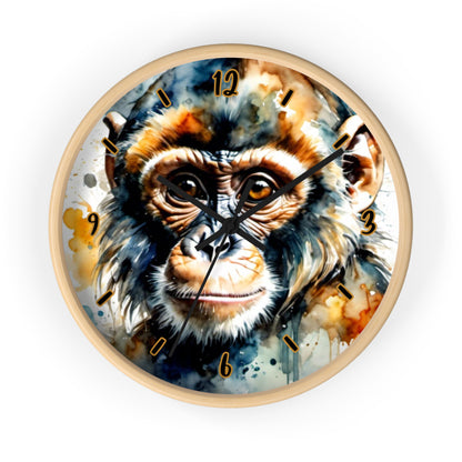 "Chimpanzee Charm" Wall Clock