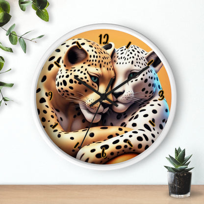 "Leopard Lovers" Wall Clock