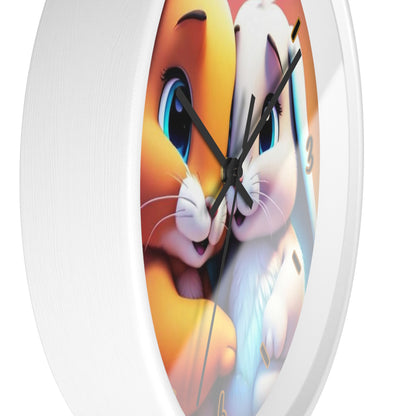 "Bunny Lovers" Wall Clock