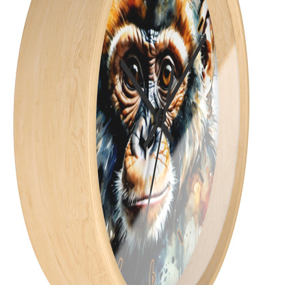 "Chimpanzee Charm" Wall Clock