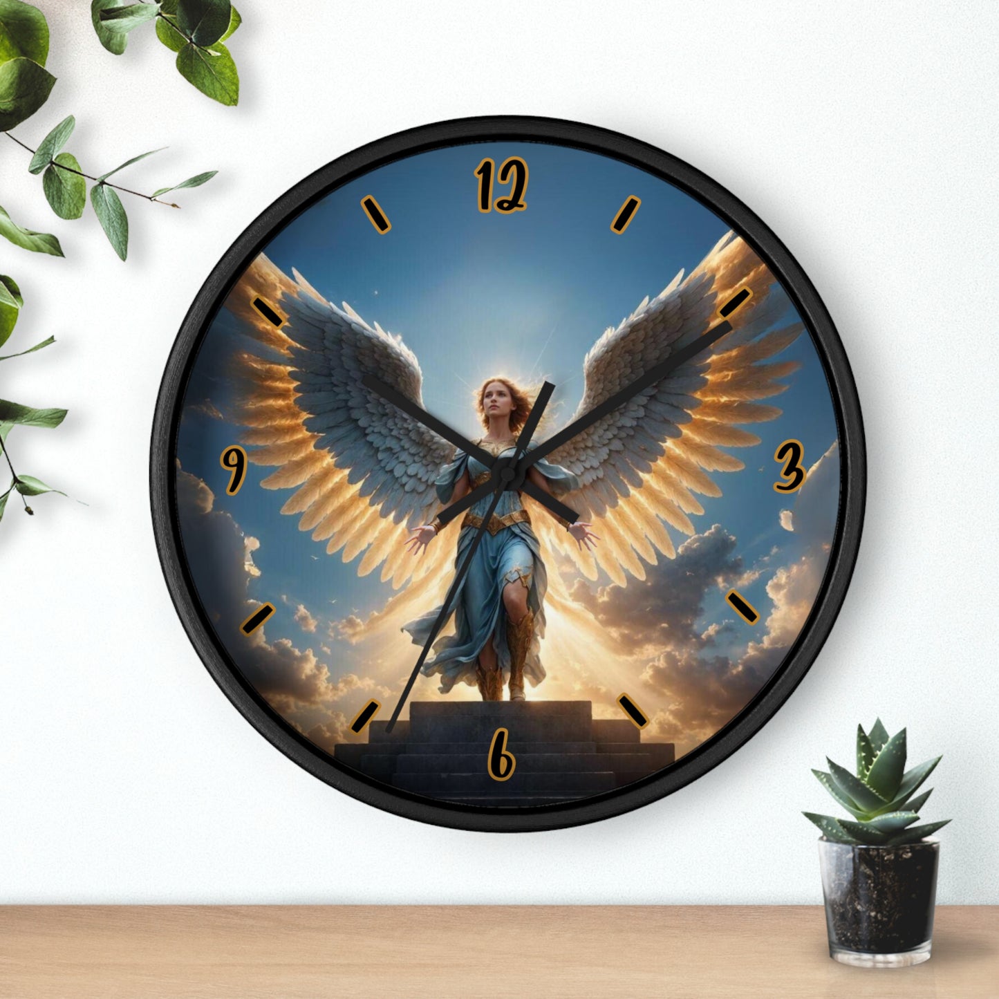 "Divine Guardian" Wall Clock