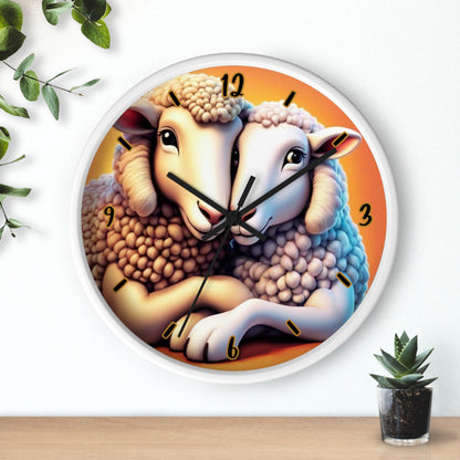 "Cozy Sheep" Wall Clock