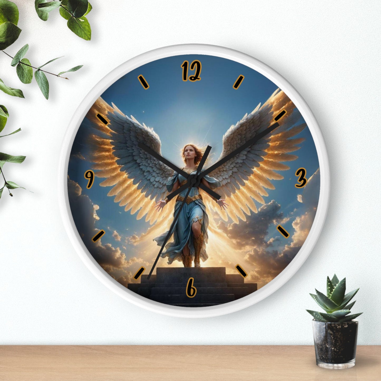 "Divine Guardian" Wall Clock