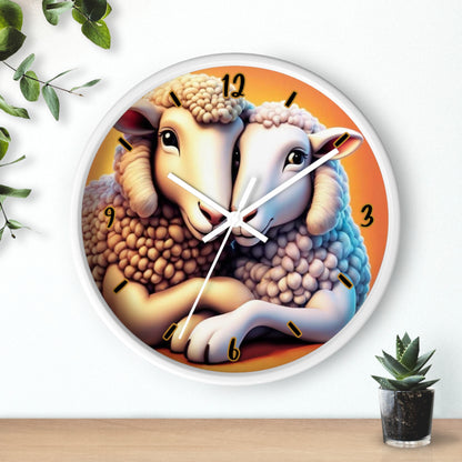 "Cozy Sheep" Wall Clock