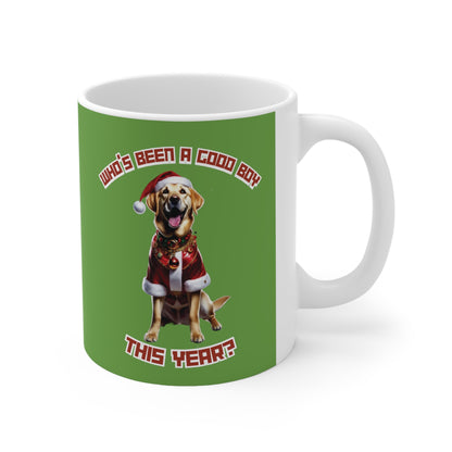 "Who's Been A Good Boy" Golden Retriever 11oz Mug