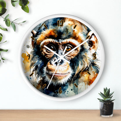 "Chimpanzee Charm" Wall Clock