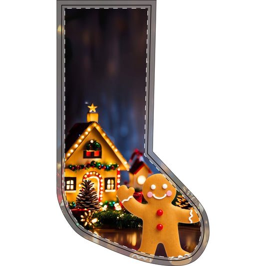 Gingerbread Man Stockings (Flannel)