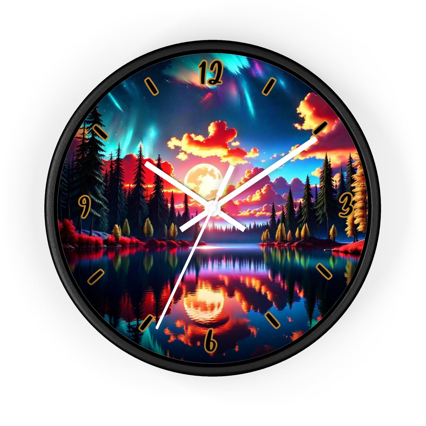 "Sunset Aurora" Wall Clock