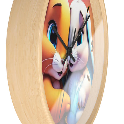 "Bunny Lovers" Wall Clock