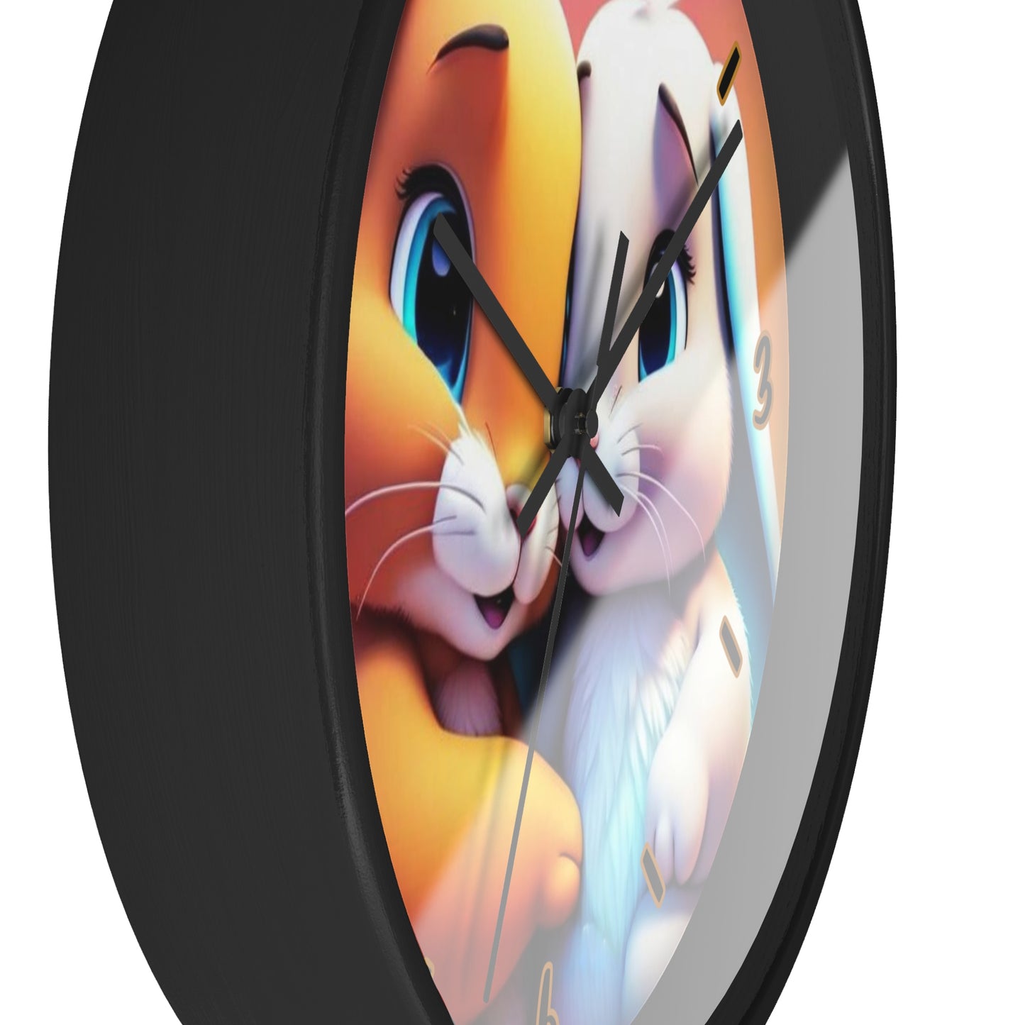 "Bunny Lovers" Wall Clock