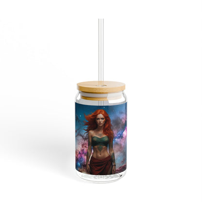 "Galaxy Goddess" 16oz Glass Tumbler