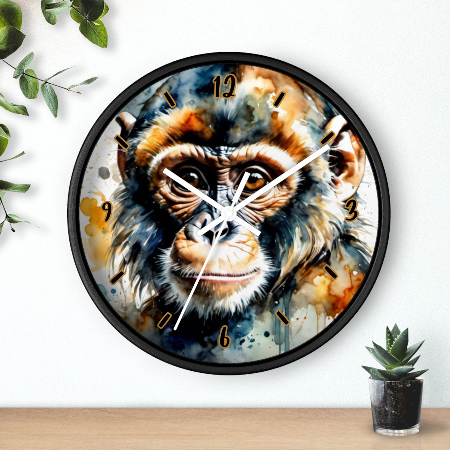 "Chimpanzee Charm" Wall Clock