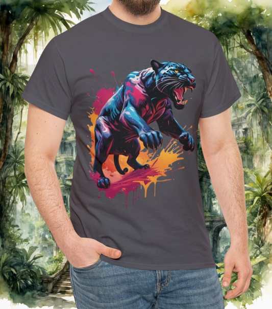 Color Burst Panther Tee