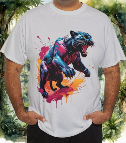 Color Burst Panther Tee