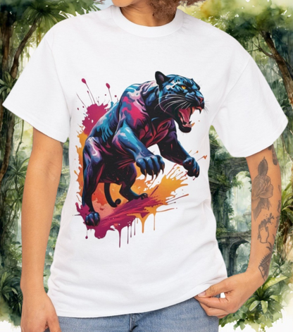 Color Burst Panther Tee